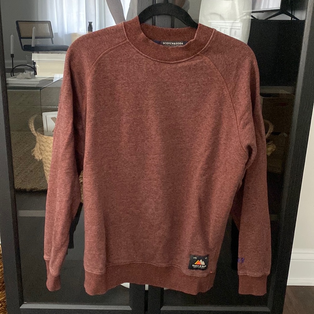 Scotch & Soda Cotton melange crewneck sweatshirt combo B